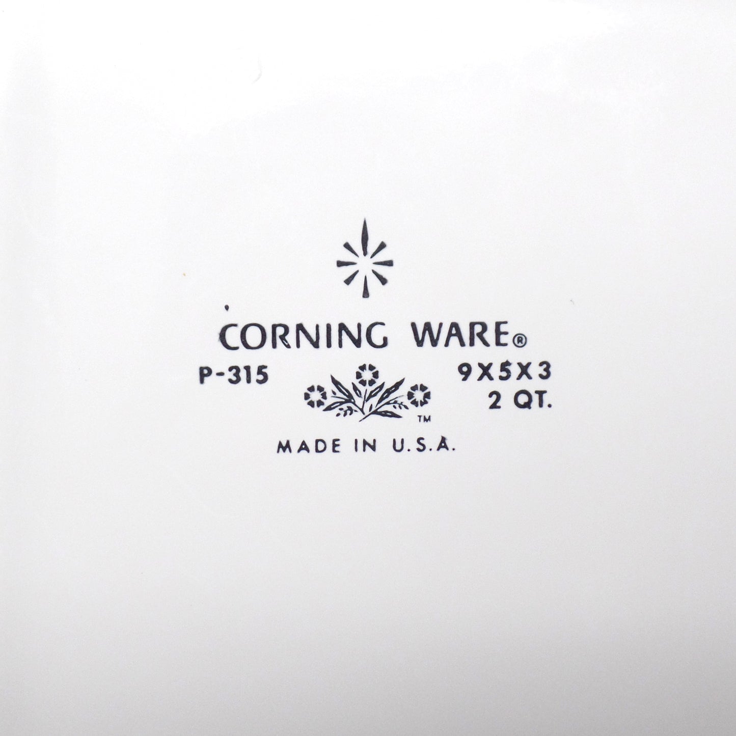 Vintage Corningware Loaf Pan (P-315) - 2 Qt. / 9x5x3, Blue Cornflower (1966-69)