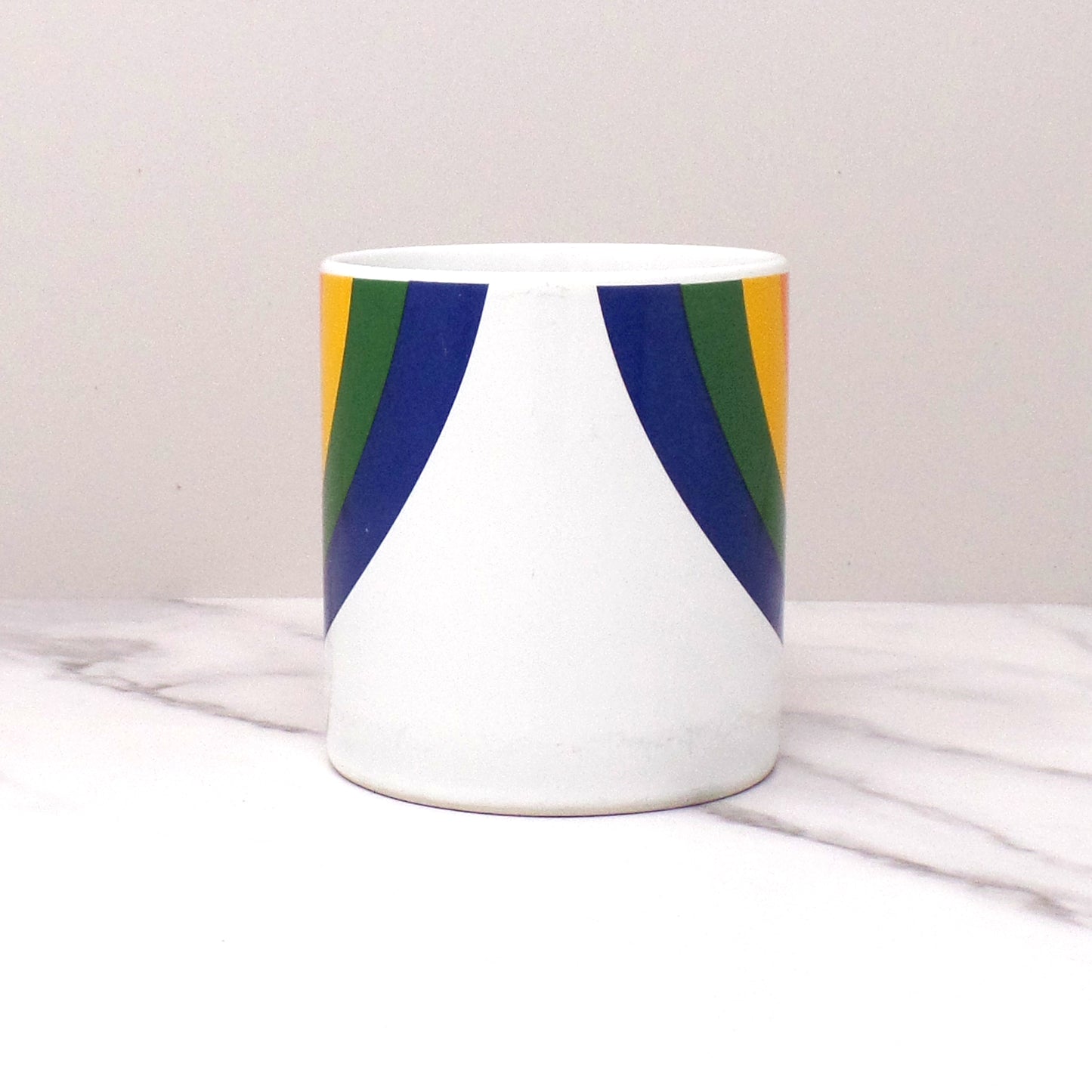 Vintage Ceramic FTD Rainbow Mug, 12 oz (1980s)