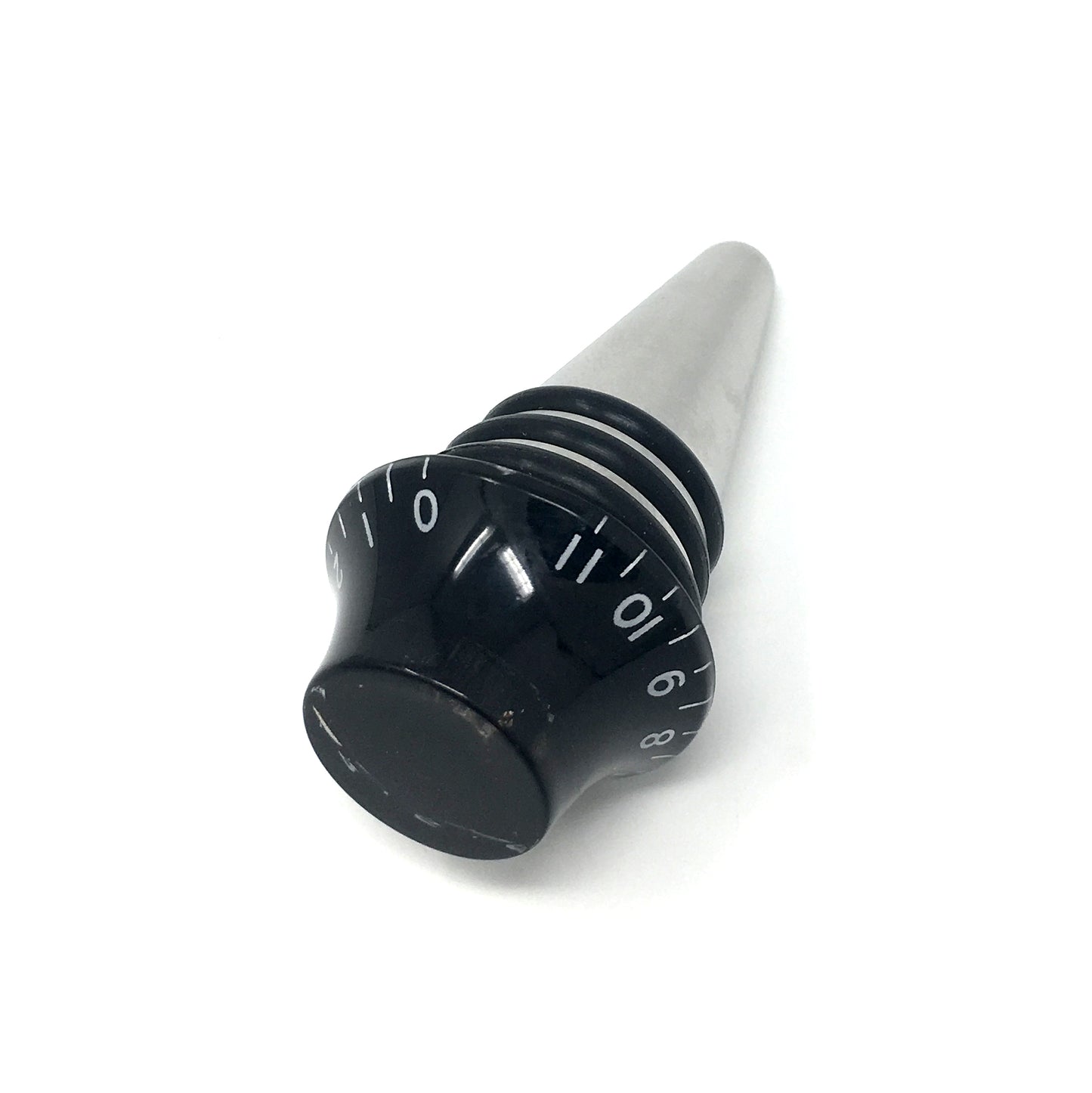 "Goes To 11" Guitar Volume Knob Wine Bottle Stopper with Stainless Steel Base