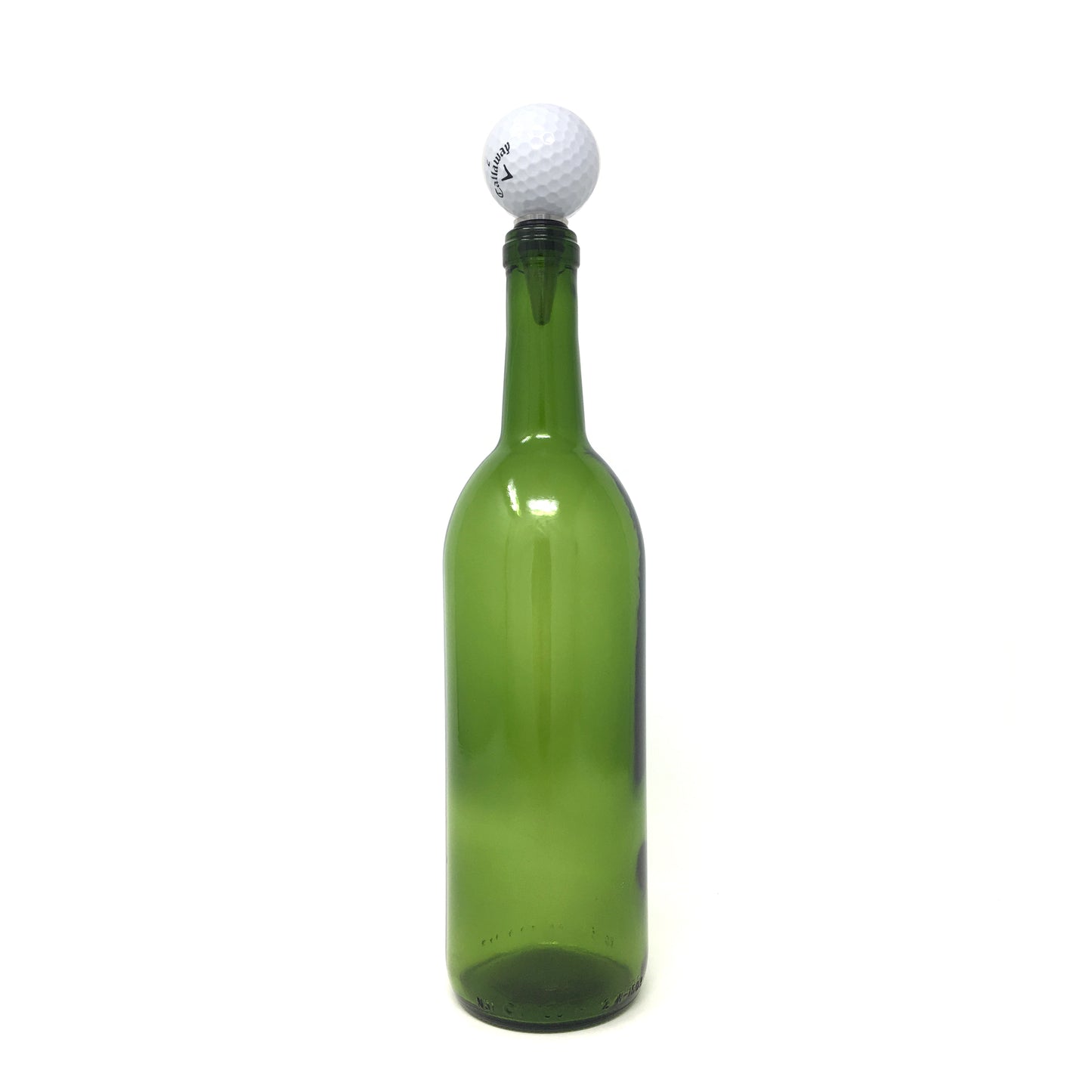 Golf Ball Wine Bottle Stopper with Stainless Steel Base