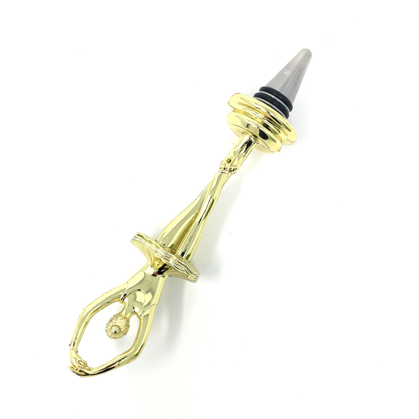 Ballerina Trophy Wine Bottle Stopper with Stainless Steel Base