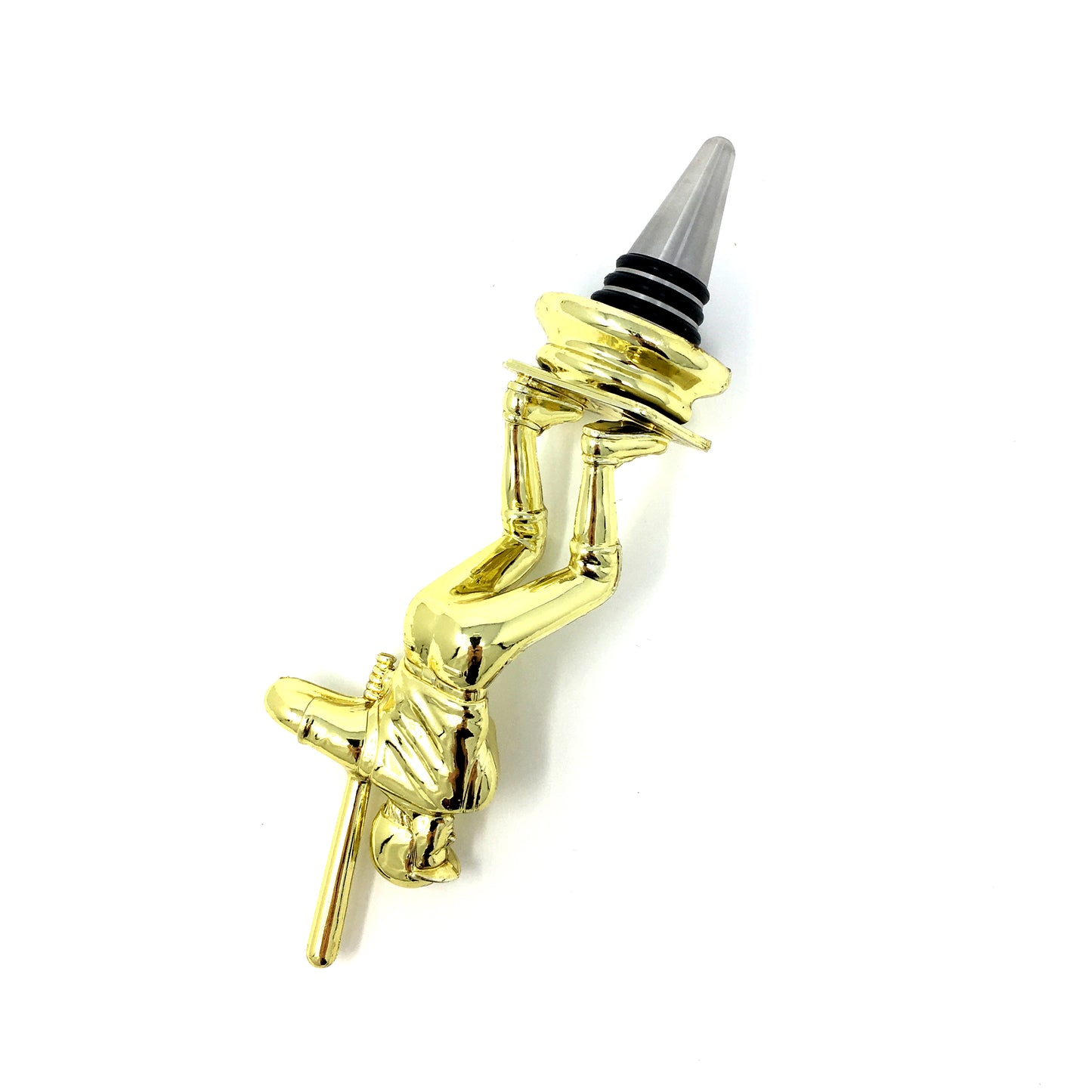 Baseball Trophy Wine Bottle Stopper with Stainless Steel Base