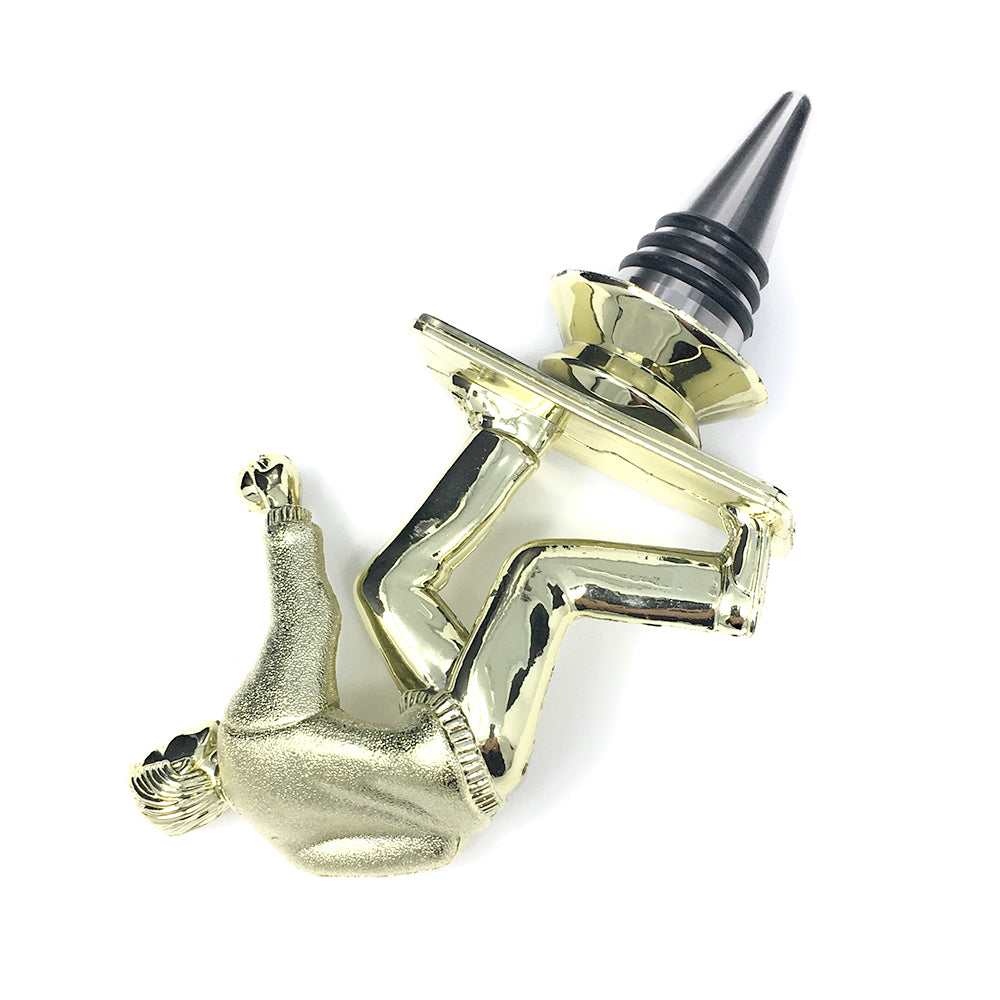 Bocce Trophy Wine Bottle Stopper with Stainless Steel Base
