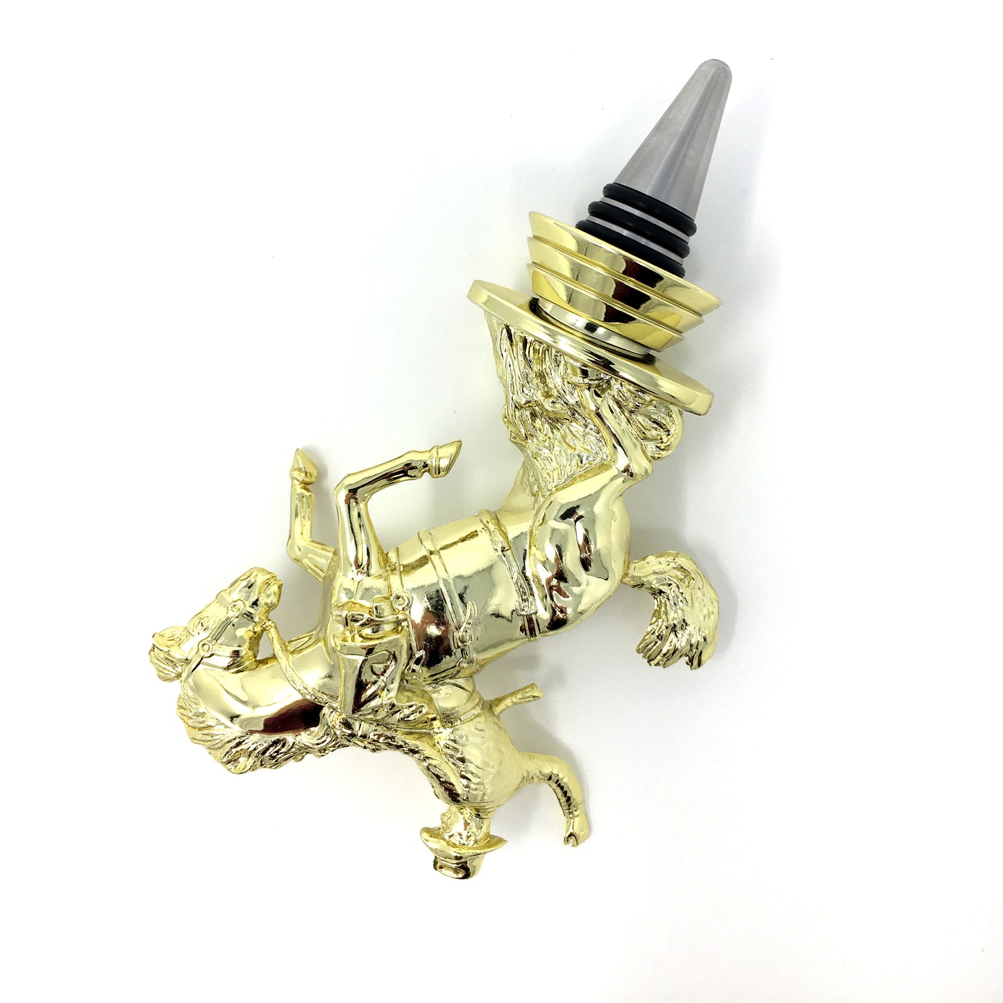 Bronco Trophy Wine Bottle Stopper with Stainless Steel Base