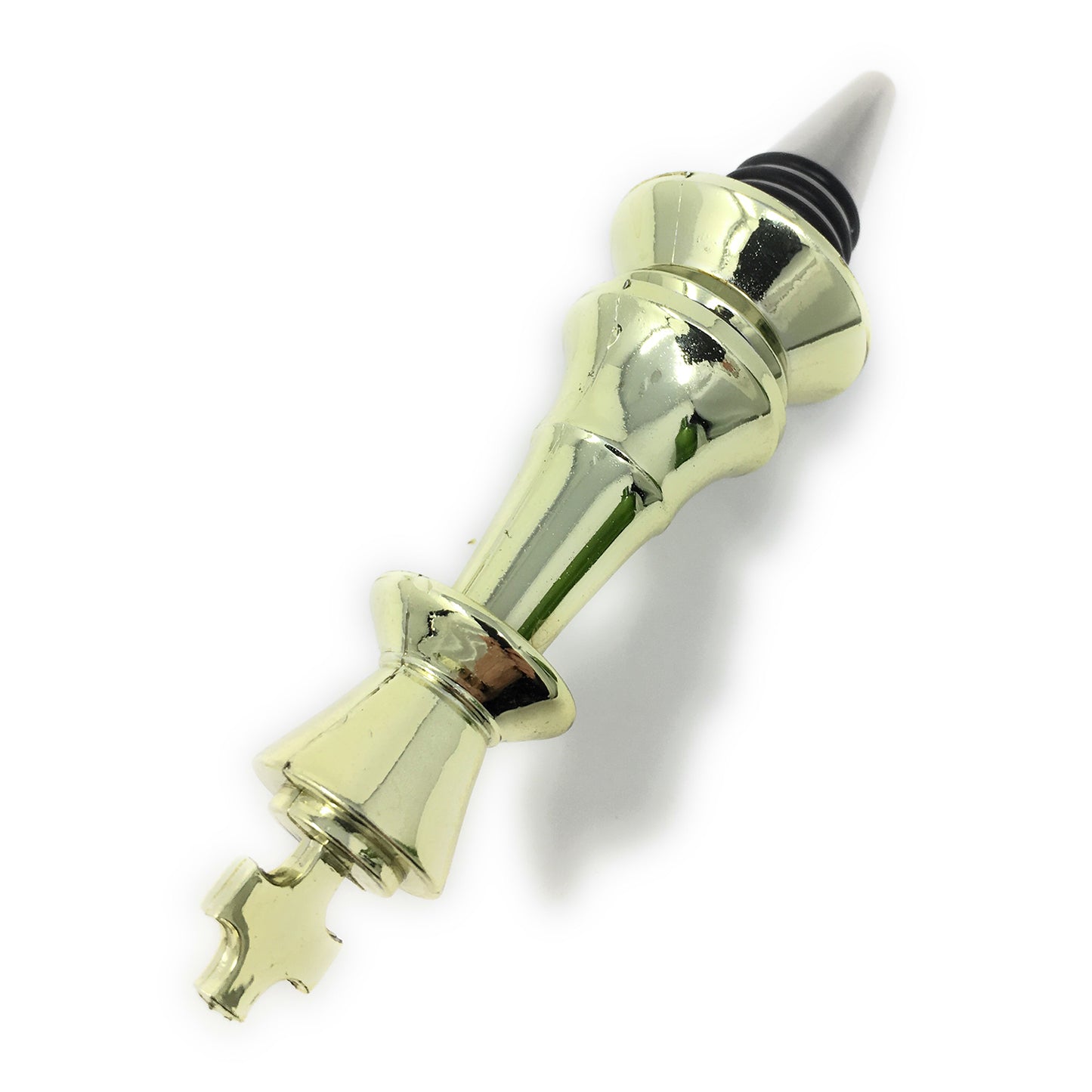 Chess Trophy Wine Bottle Stopper with Stainless Steel Base