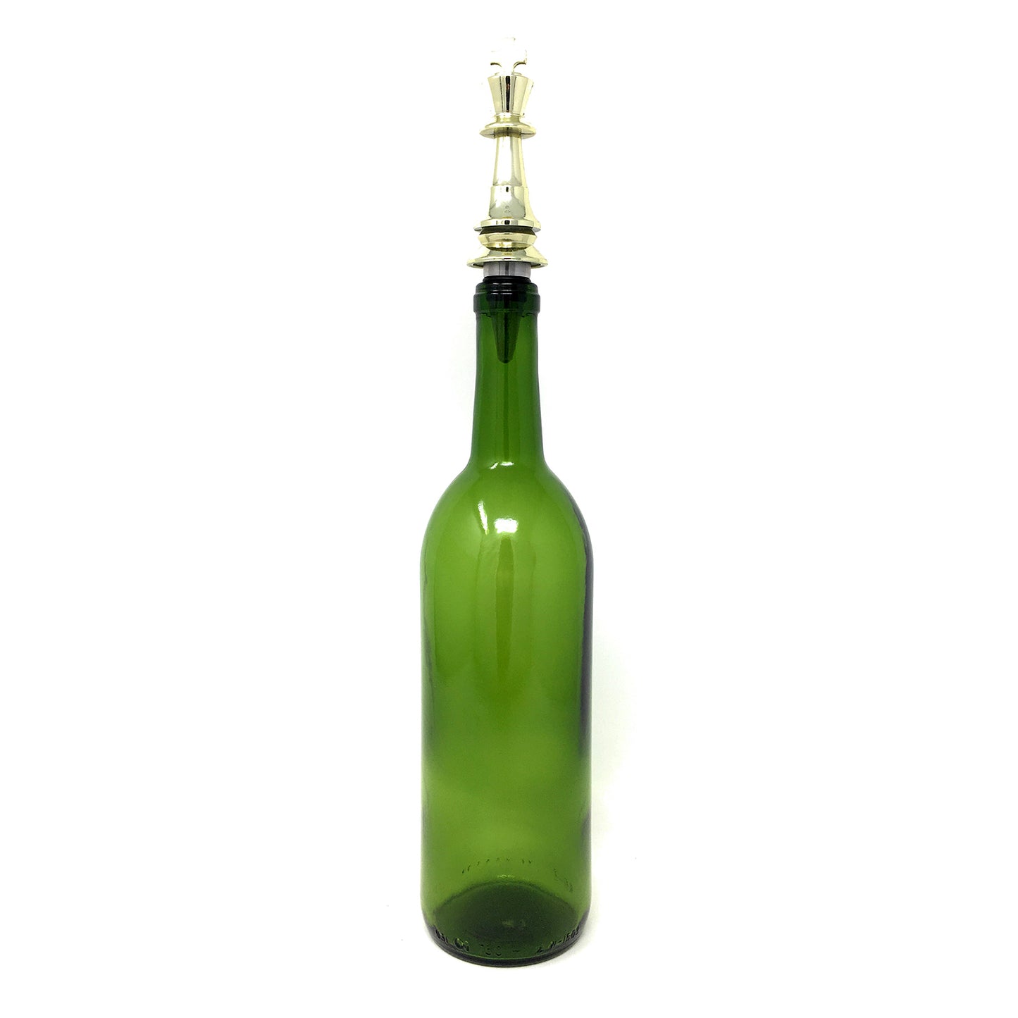 Chess Trophy Wine Bottle Stopper with Stainless Steel Base