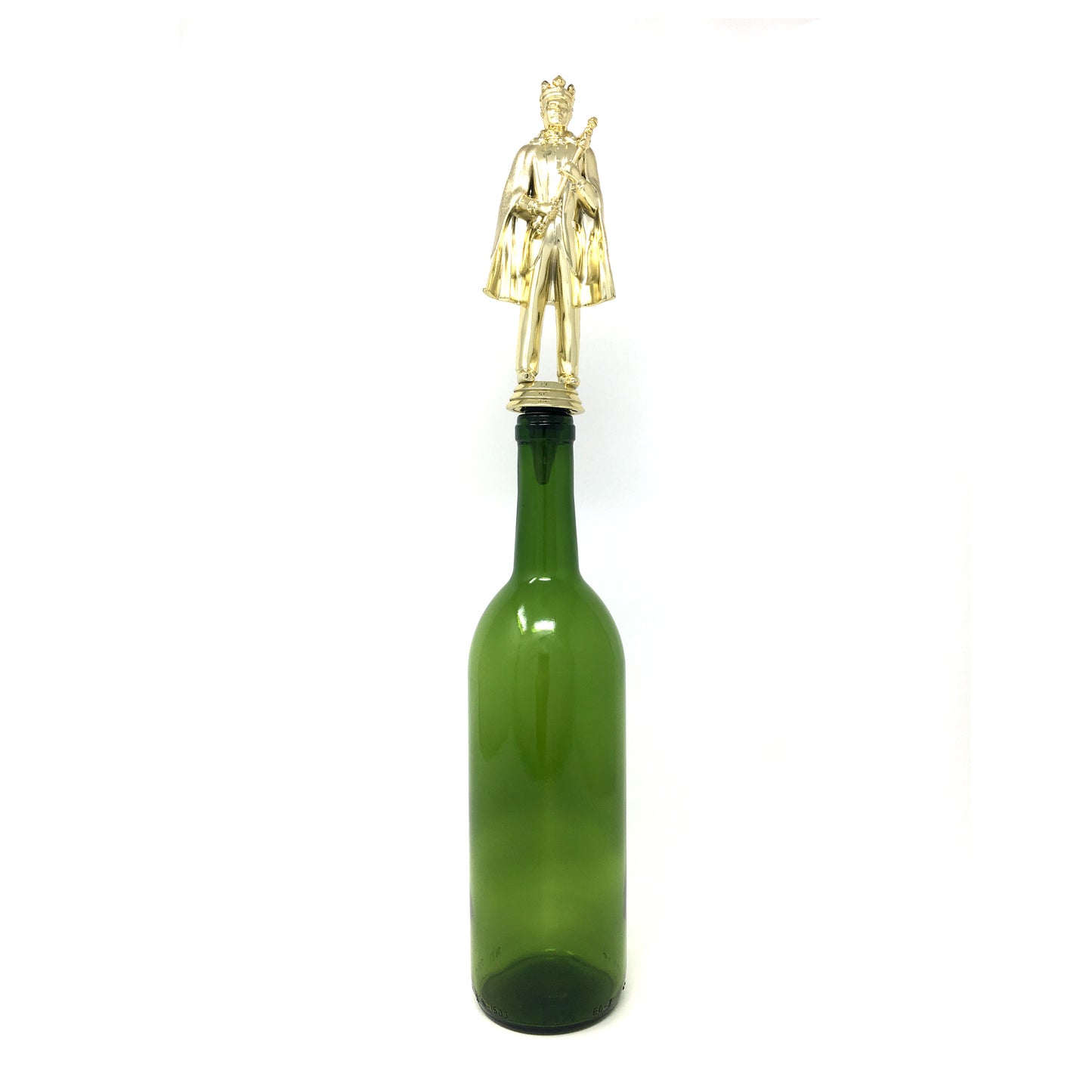 King Trophy Wine Bottle Stopper with Stainless Steel Base