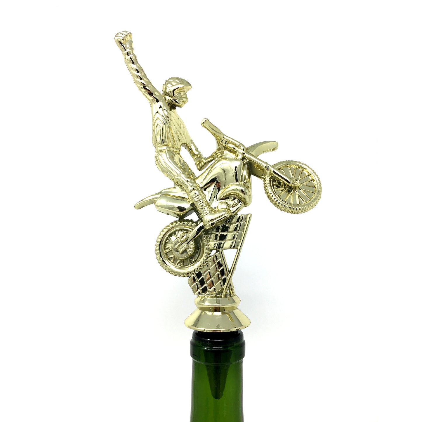 Trophy Wine Bottle Stopper with Stainless Steel Base