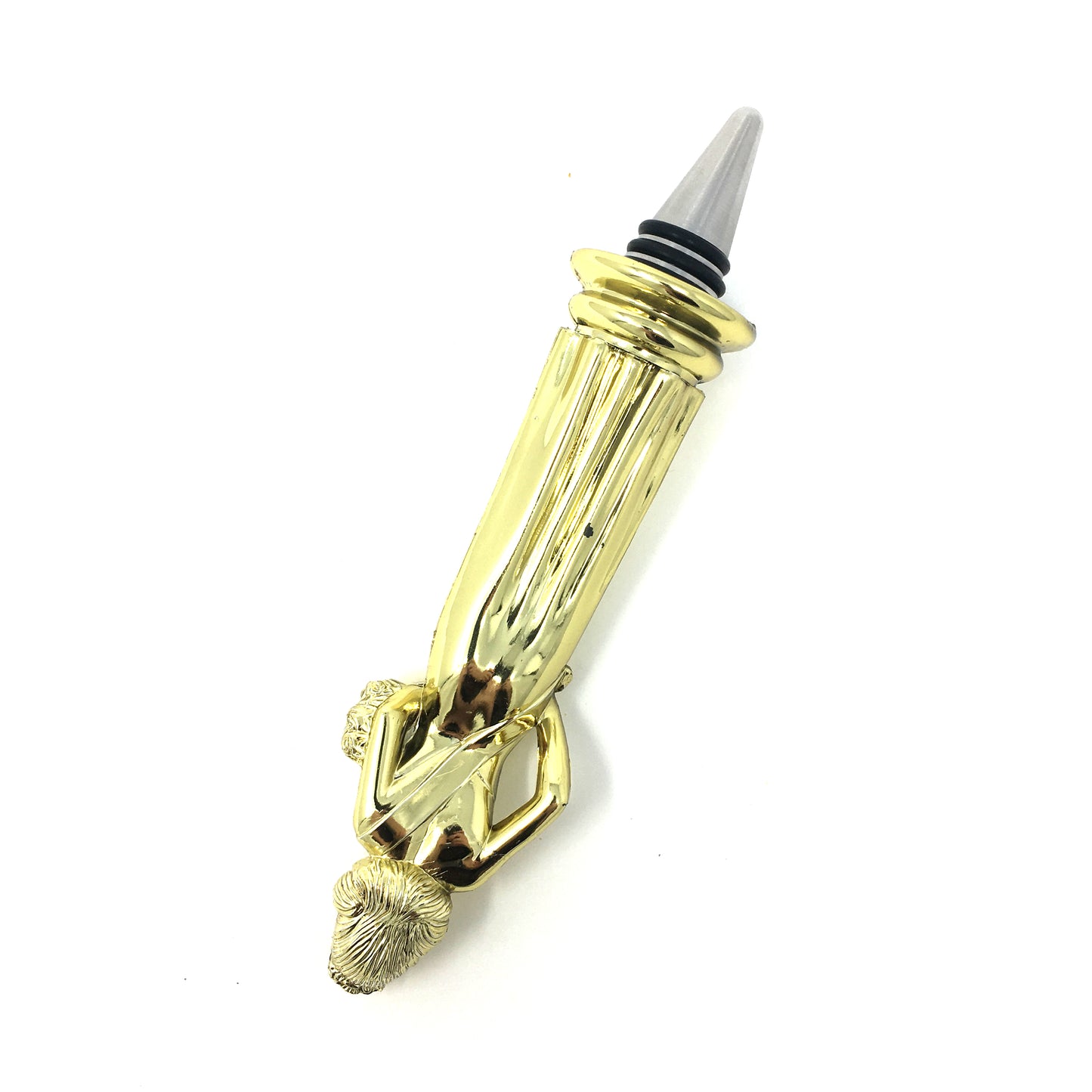 Queen Trophy Wine Bottle Stopper with Stainless Steel Base