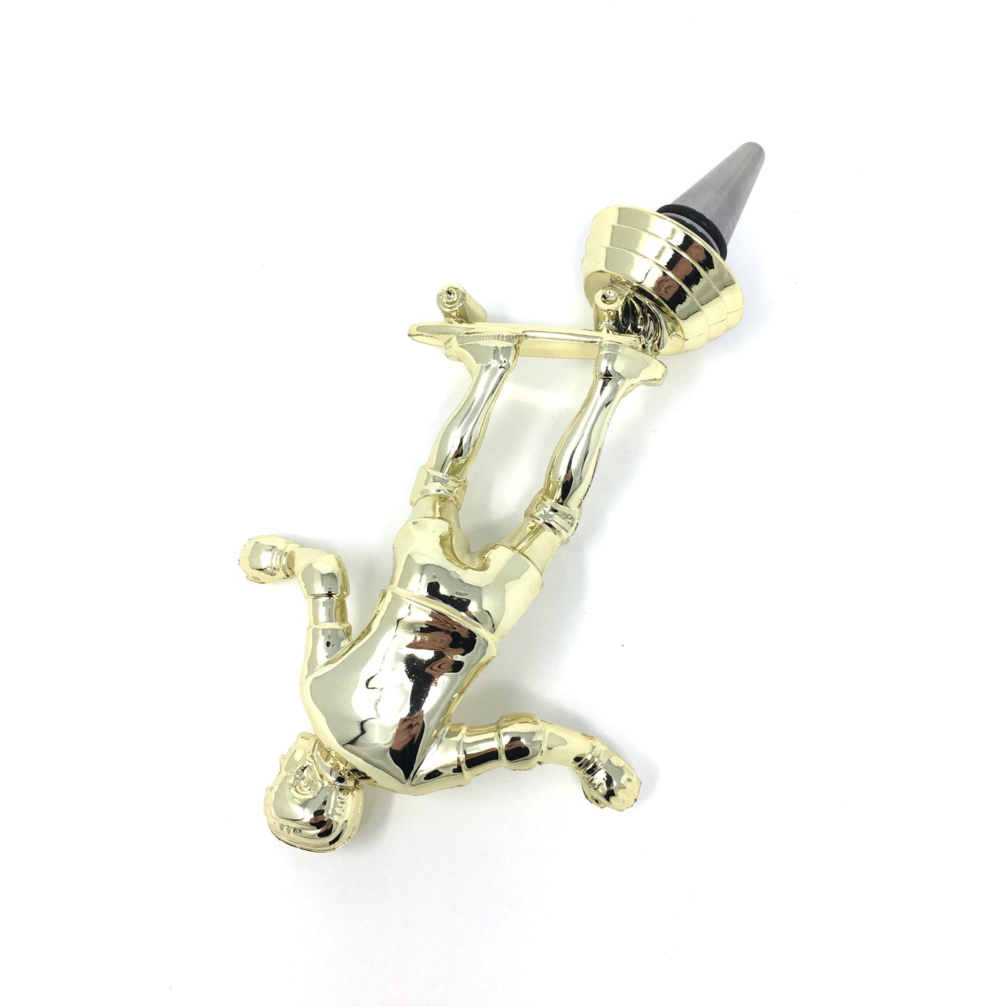 Skateboard Trophy Wine Bottle Stopper with Stainless Steel Base