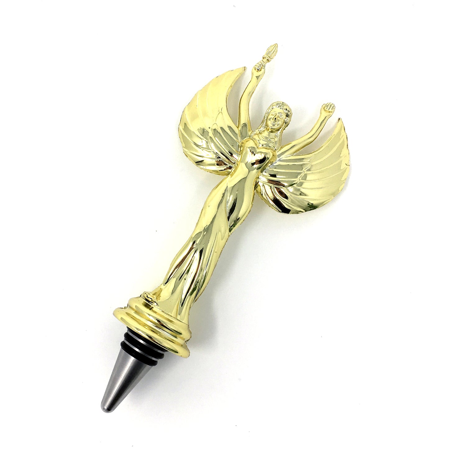 IKC Design Victory Trophy Wine Bottle Stopper with Stainless Steel Base