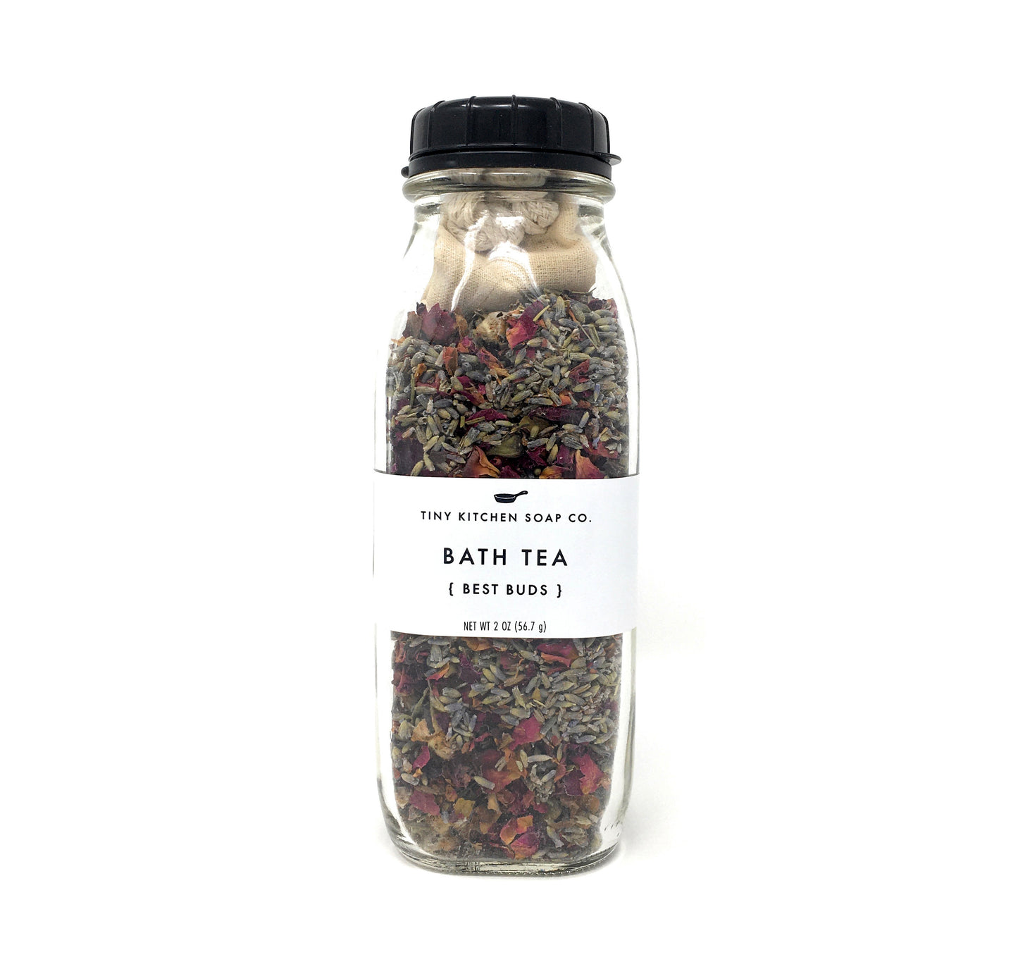Best Buds Bath Tea (Lavender & Rose) with Reusable Muslin Bag