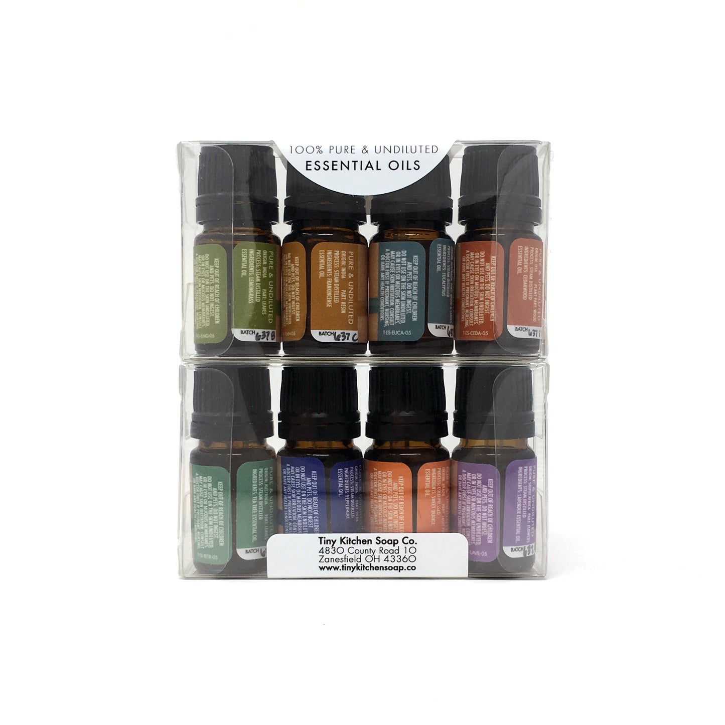 Great Eight Essential Oil Starter Set of 8 5 mL Bottles