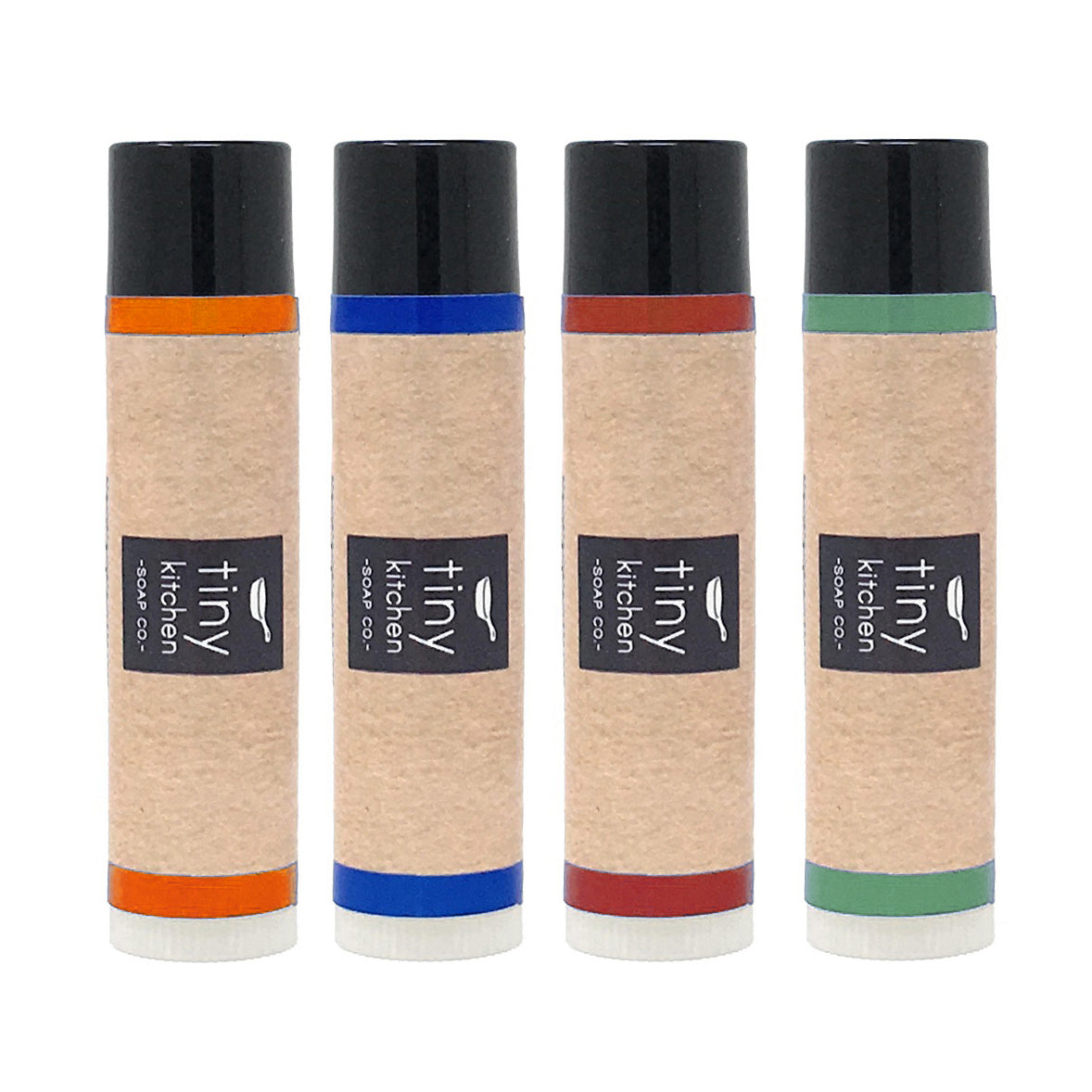 Natural Beeswax Lip Balm - Variety Pack of 4