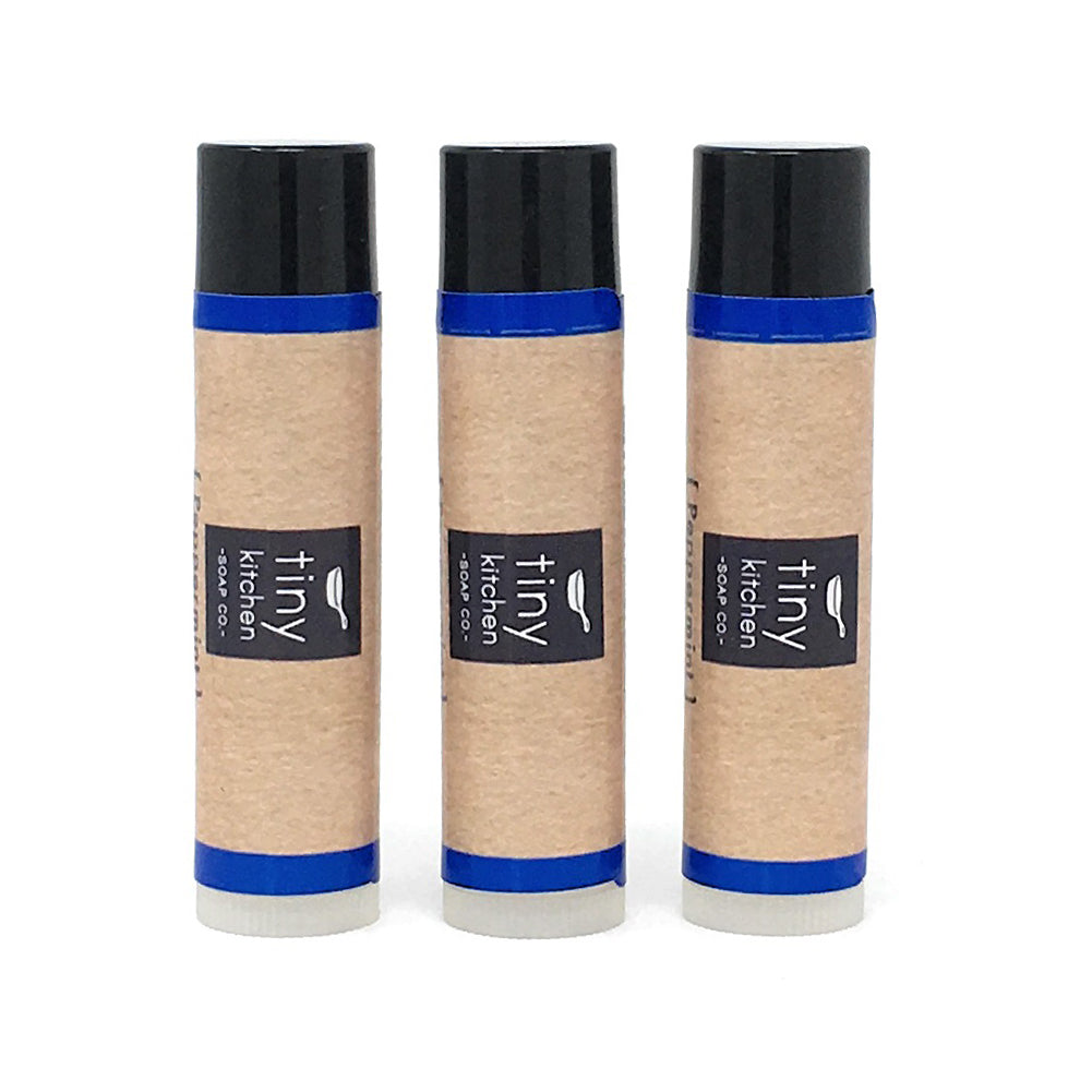 Peppermint Organic Beeswax Lip Balm - 3 PACK