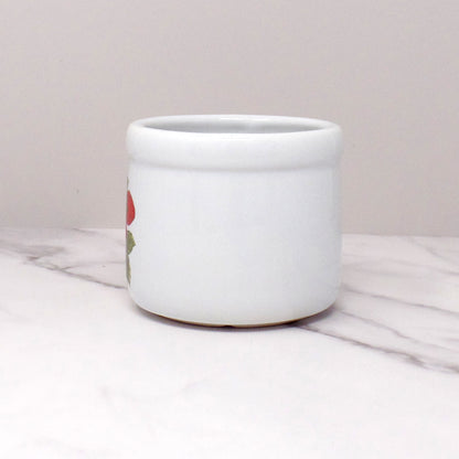 Vintage McCoy Strawberry Country Ceramic Small Crock (657) (1980s)