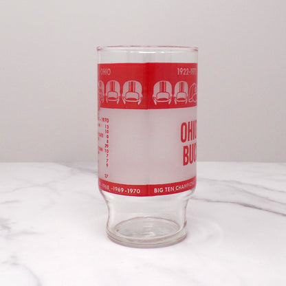 Vintage OSU Buckeyes Glass: 50th Anniversary of Ohio Stadium at The Ohio State University (1972)