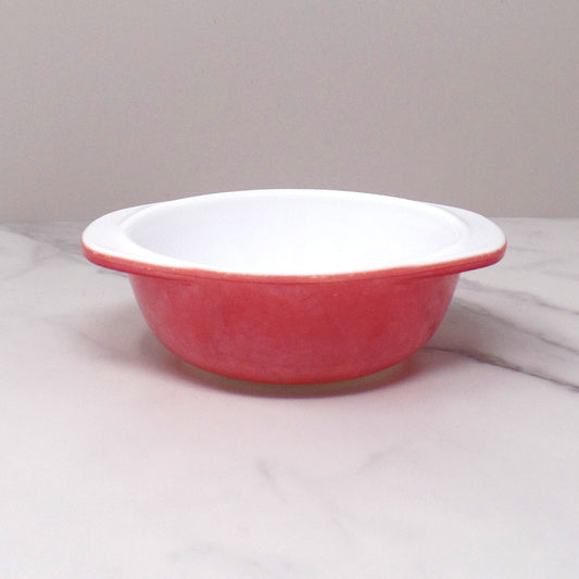 Vintage Pyrex 8 oz Round Casserole Dish (080), Flamingo (1950-60s)