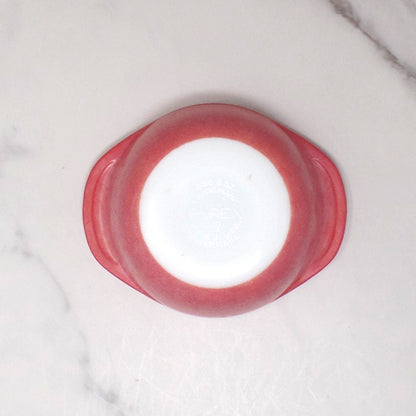 Vintage Pyrex 8 oz Round Casserole Dish (080), Flamingo (1950-60s)