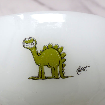 Vintage Anchor Hocking Fire-King Hart BC Comics Milk Glass Cereal Bowl (1970s)