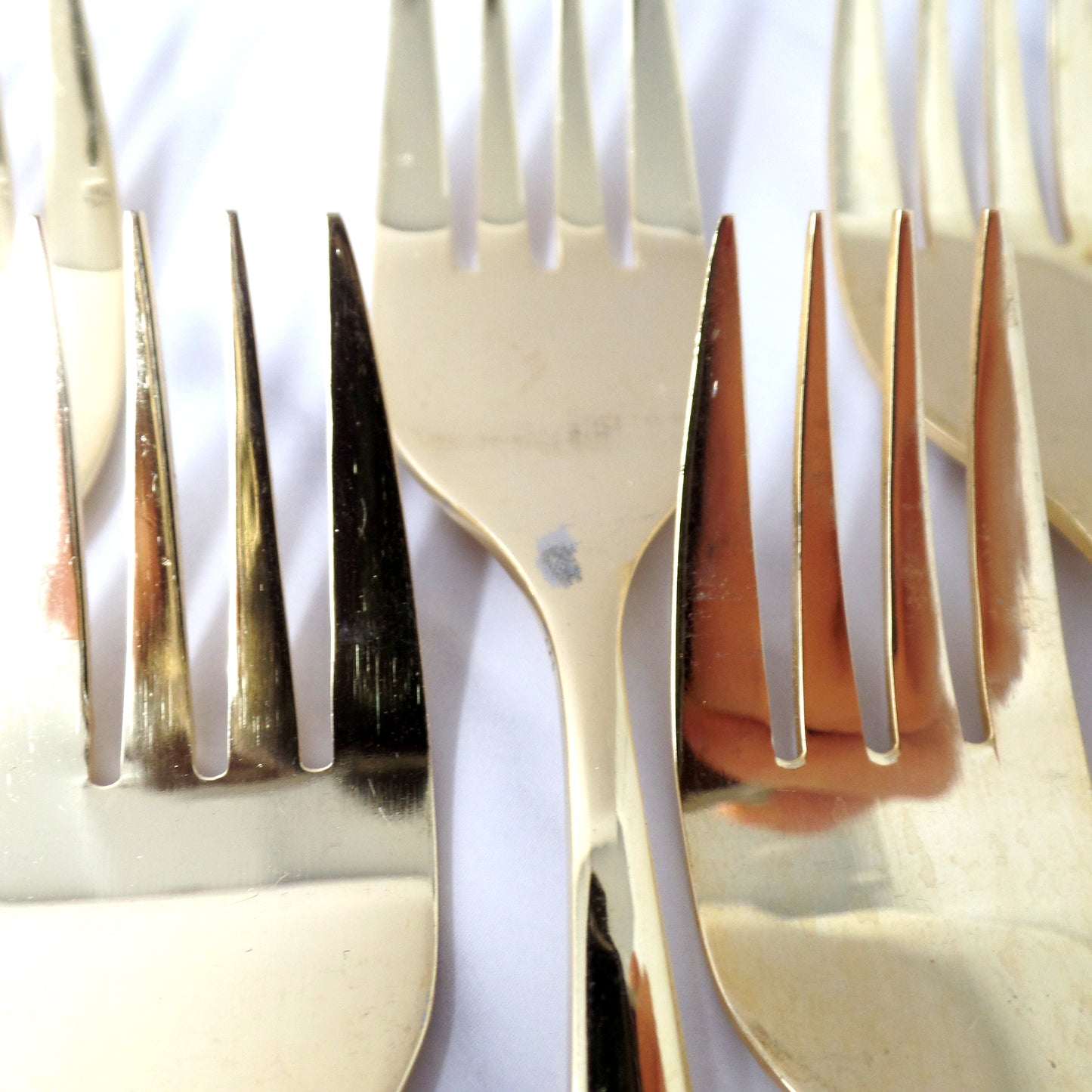 Vintage Lifetime Cutlery Gold Plated Stainless Steel Flatware, 50 Piece Service for 8 (1970s)