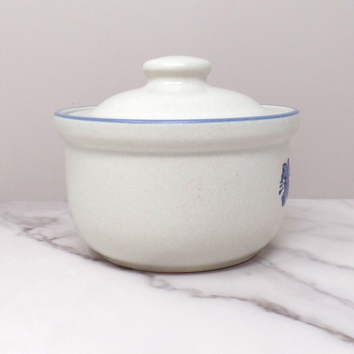 Vintage Ceramic Pfaltzgraff Yorktowne Small Lidded Canister (1980s-90s)