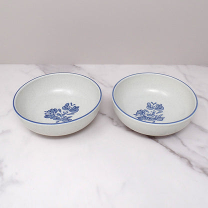 Vintage Ceramic Pfaltzgraff Yorktowne Small Cereal / Soup Bowl, set of 2 (1960s)