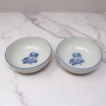 Vintage Ceramic Pfaltzgraff Yorktowne Small Cereal / Soup Bowl, set of 2 (1960s)