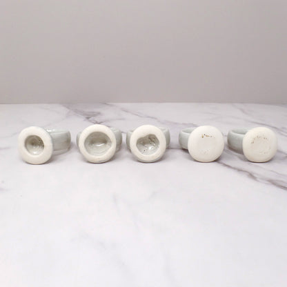 Vintage Ceramic Pfaltzgraff Yorktowne Napkin Rings, set of 5 (1980s-90s)