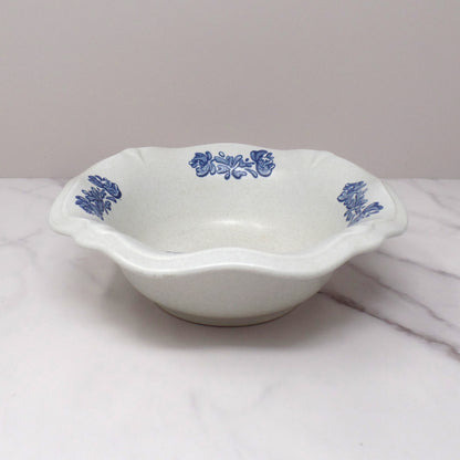 Vintage Ceramic Pfaltzgraff Yorktowne Small Scalloped Edge Serving Bowl (1980s)