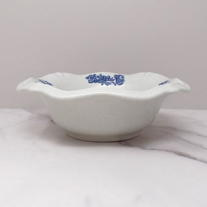 Vintage Ceramic Pfaltzgraff Yorktowne Small Scalloped Edge Serving Bowl (1980s)