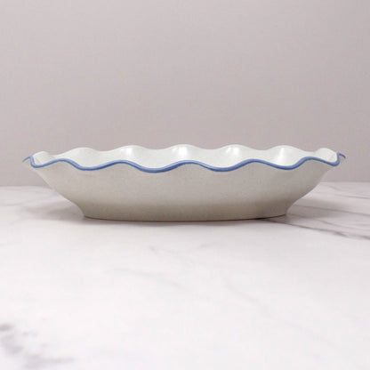 Vintage Ceramic Pfaltzgraff Yorktowne Fluted Relish Bowl (1980s-90s)