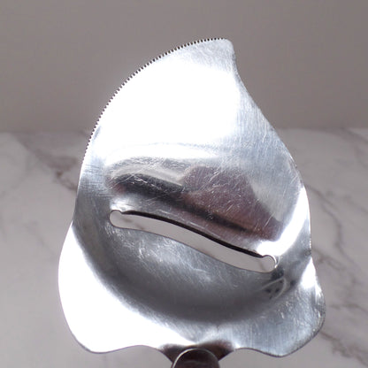 Vintage Wooden Handled Stainless Steel Cheese Plane / Slicer (1960s)