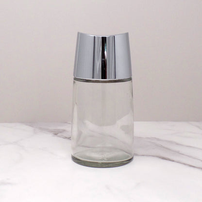 Vintage Bloomfield Restaurant Ware Sugar Pourer, Glass and Chrome (1960s-1970s)