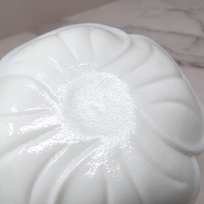Vintage Milk Glass Dogwood Flower Ashtray / Trinket Dish