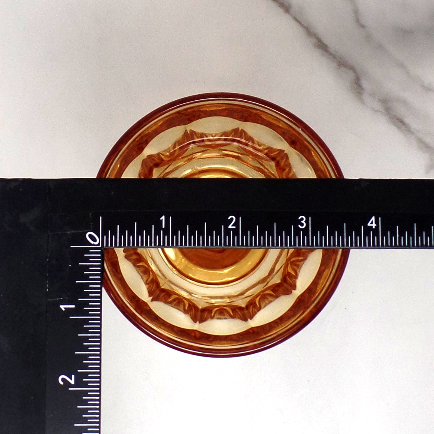 Vintage Noritake Amber Perspective Water Goblets, set of 2 (1970-85)