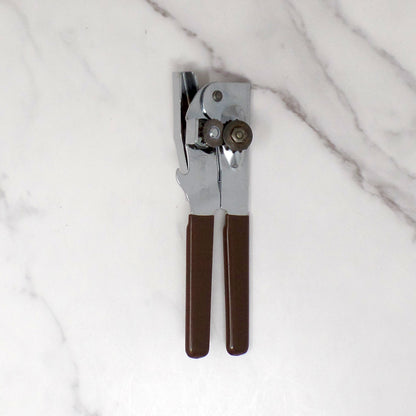 Vintage Swing-A-Way #407 Manual Can Opener with Brown Handles