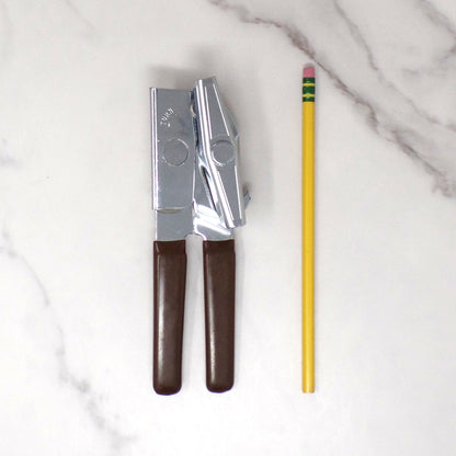 Vintage Swing-A-Way #407 Manual Can Opener with Brown Handles