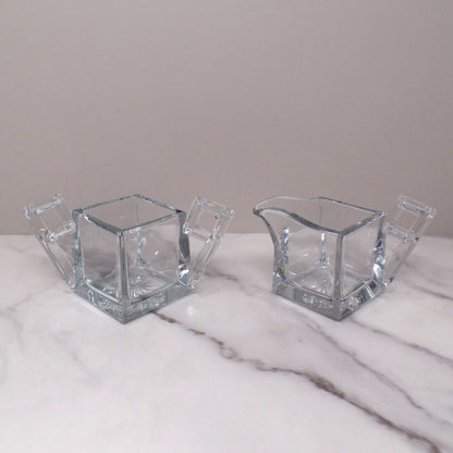 Antique Heisey Quator Art Deco Cream and Sugar Set (1912)