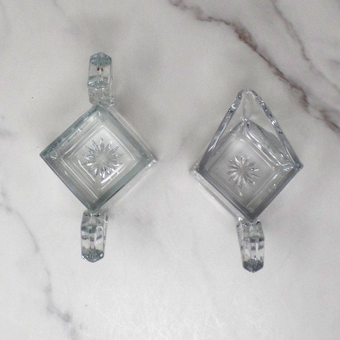 Antique Heisey Quator Art Deco Cream and Sugar Set (1912)