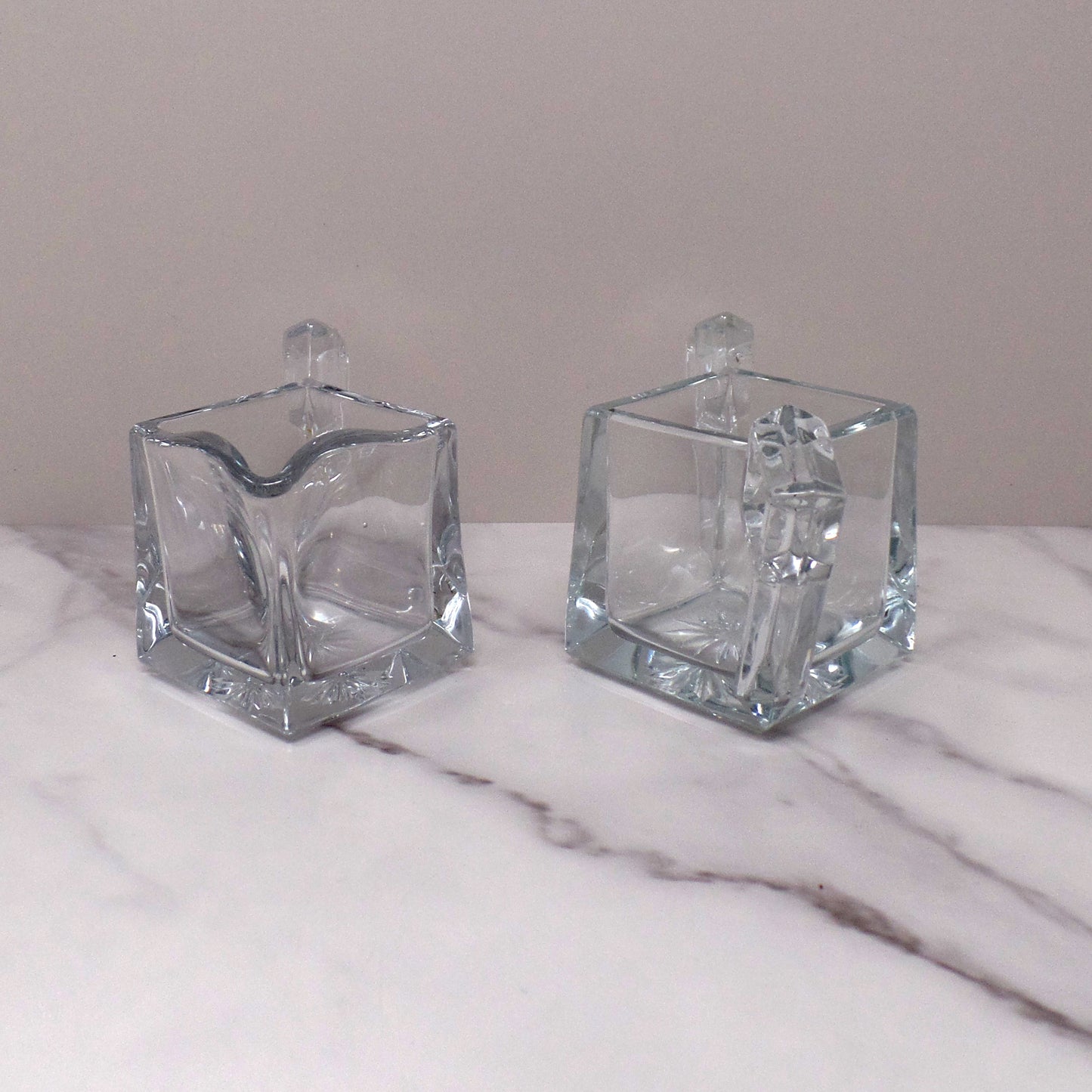 Antique Heisey Quator Art Deco Cream and Sugar Set (1912)