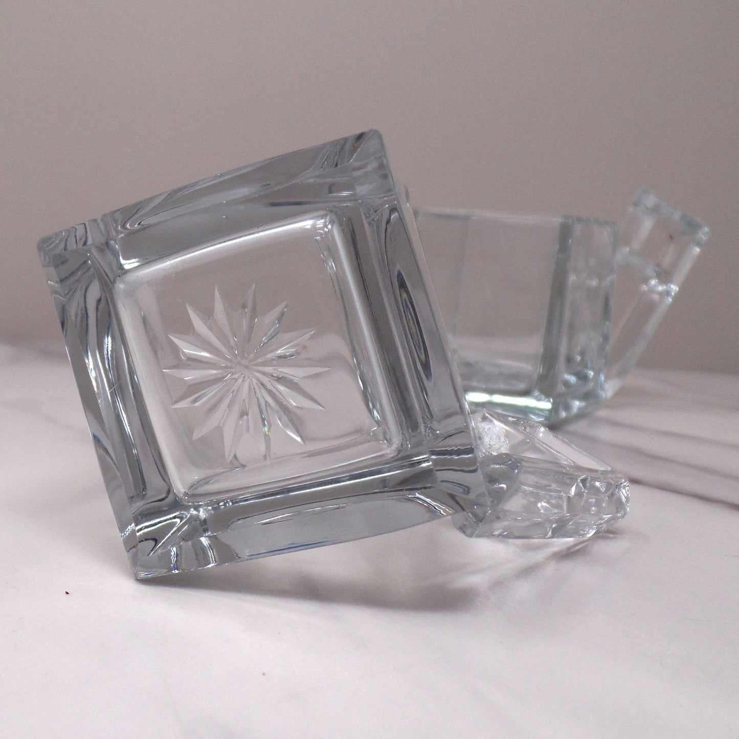 Antique Heisey Quator Art Deco Cream and Sugar Set (1912)