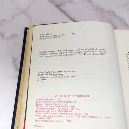 Vintage Textbook: Industrial Arts Woodworking, John Feirer (1965)