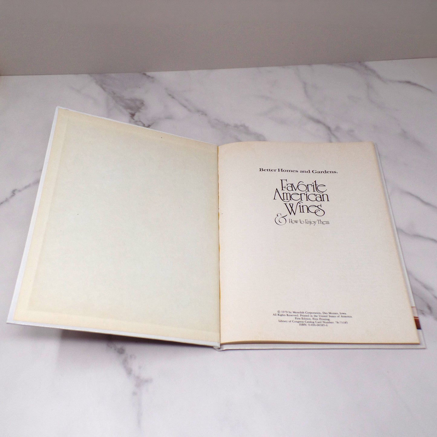 Vintage Better Homes and Gardens "Favorite American Wines" Book (1979)