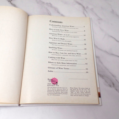 Vintage Better Homes and Gardens "Favorite American Wines" Book (1979)