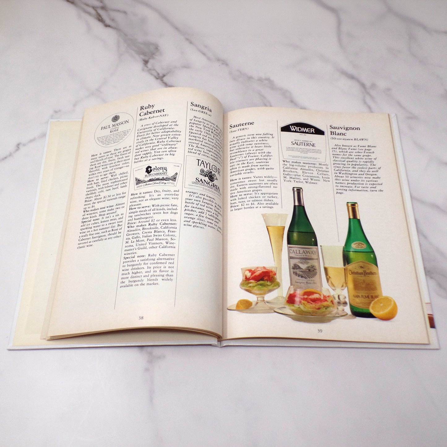 Vintage Better Homes and Gardens "Favorite American Wines" Book (1979)