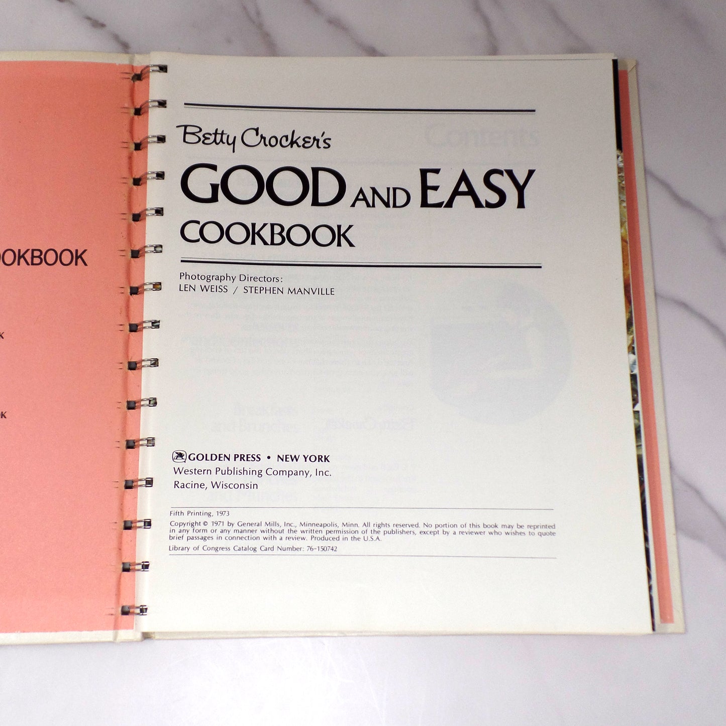 Vintage Betty Crocker's Good and Easy Cookbook (1973)