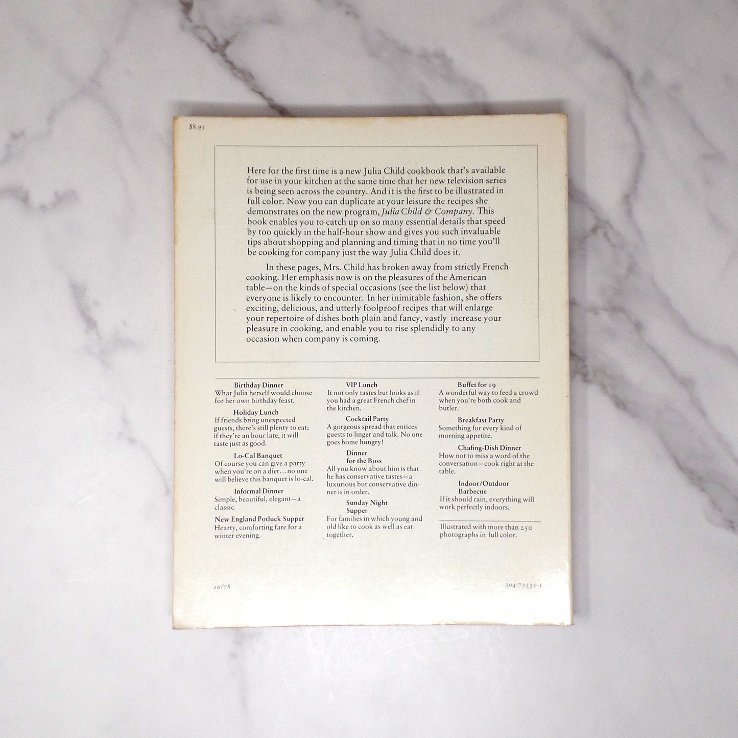 Vintage Cookbook, Julia Child & Company (1978)