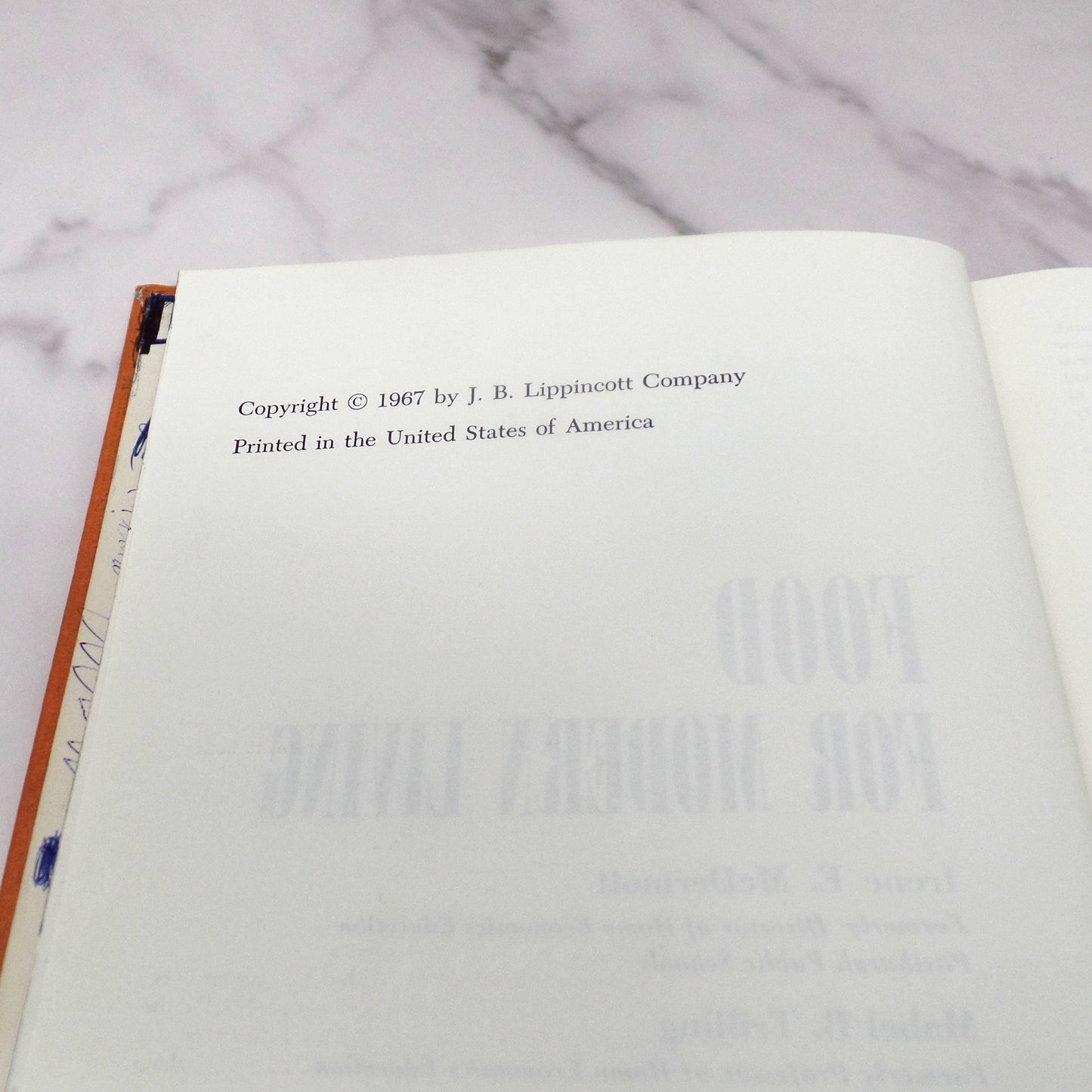 Vintage Food for Modern Living Textbook, Lippincott (1967)