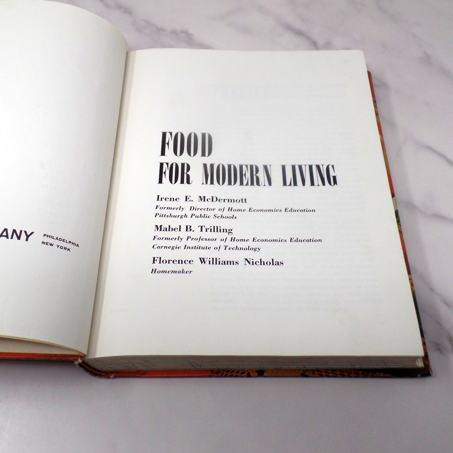 Vintage Food for Modern Living Textbook, Lippincott (1967)